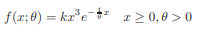 If the function is a density function, (a) Find k. (b) Derive the maximum likelihood estimator of ?...