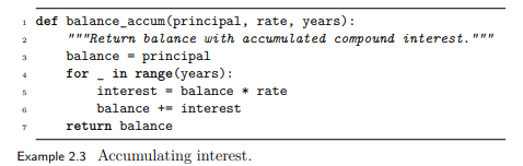 Modify Example 2.3 to compound interest n times per year, using 1/n times the annual rate. Ask the...