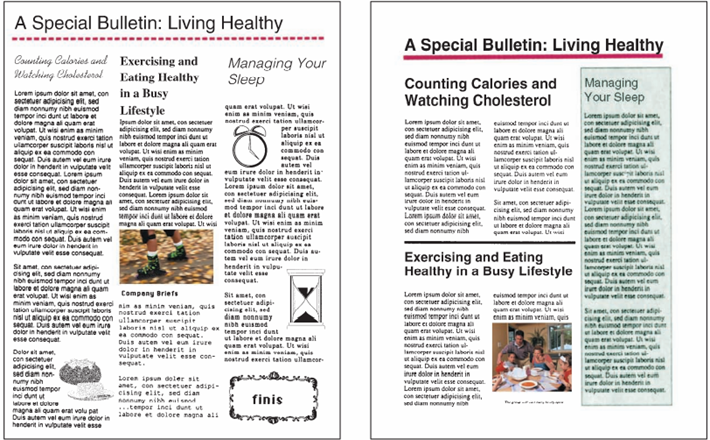 Evaluating Page Designs Use the guidelines in Module 5 to evaluate each of the following page...-2