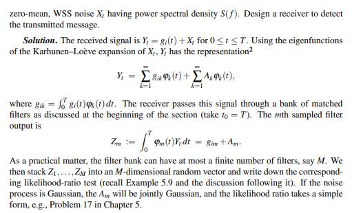 Suppose that in Example 13.12, the process Xt is such that the ? k do not form a complete...-5