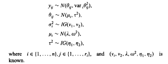 Consider the following three-level hierarchical model (a) Derive the closed-form conditional...