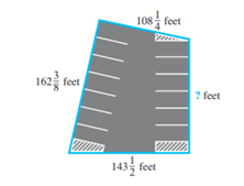 PARKING LOT FENCING Three sides of a parking lot are 108 feet, 162 feet, and 143 feet. If the...-5