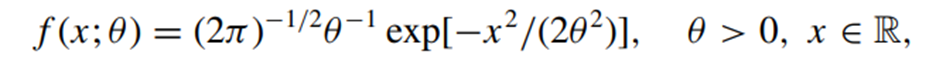 Consider the normal density and verify whether or not (2.3.19) holds for an estimator of (a) ? and...