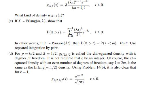 Important generalizations of the gamma density gp of the preceding problem arise if we include a...-3