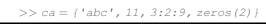 Create the following cell array: Use the reshape function to make it a 2 X 2 matrix. Then, write an...