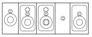 Draw a Venn diagram that best hierarchically groups the icons. What character did you use to...-1