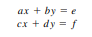 Determine for which values of c and k the following system has (a) no solution, (b) a unique...-2