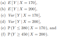 Let X and Y denote the heart rate (in beats per minute) and average power output (in watts) for a 10...-3