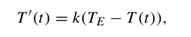 Consider Newton’s Law of cooling as a differential equation model, (a) Derive the analytic solution...