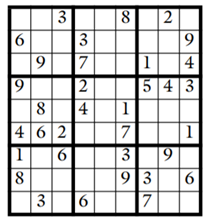 You may have heard of a puzzle where you must fill in squares for a 9x9 grid with the digits one...