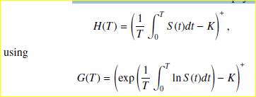 Price an arithmetic Asian call with payo ff as a control variate. The price of the control variate...-1