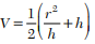 If and the error in V is at the most 0.4%, find the percentage error allowable in r and h when r =...-1