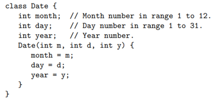 Suppose that syllabus is a variable of type TreeMap, where Date is the class from the preceding...