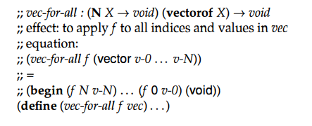 Develop the function vee{or-all, which abstracts reset-au x and the auxiliary vector-processing...