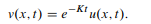 Consider the problem where K is a constant and f is a given initial condition. Let u denote the...-2