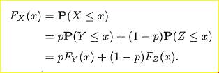 Mixed random variables. Probabilistic models sometimes involve random variables that can be viewed...-1