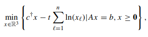 In this exercise, we sketch the central path for the problem in Exercise 16.18. (i) Use the MATLAB...-1