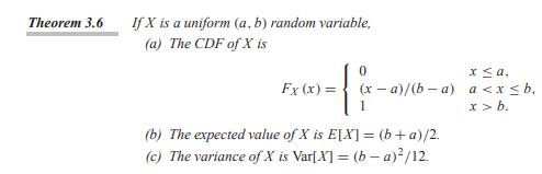 Verify parts (b) and (c) of Theorem 3.6 by directly calculating the expected value and variance of a...