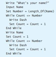 What is the output of the code corresponding to the following pseudocode? What is the output of code...-4