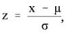 From the equation algebraically derive: a. x = µ + zs b. µ = x – zs-1