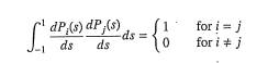 By direct computation, verify the following orthogonality property for first three P: modes: