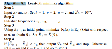 Repeat Problem 8.3 by applying Algorithm 8.2.-2