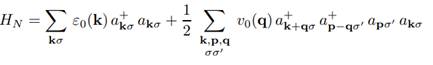 Show that the Hamilton operator of the interacting N-electron system, calculated in Exercise 8.3.7,...-1