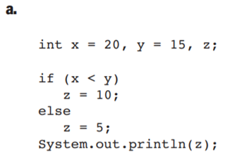 Write the outputs of the following code segments:-1