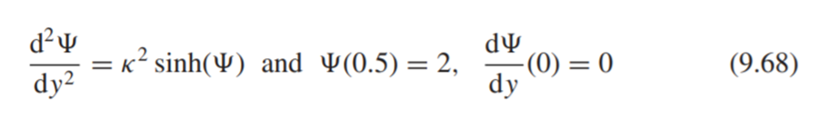 Use Comsol Multiphysics to solve the Boltzmann problem between two flat plates in a finite domain, 0...