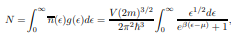 Numerical evaluation of the chemical potential To find the chemical potential for T > 0, we need to...