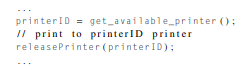 The IT department of a big corporation is equipped with five high-speed printers that are used by a...