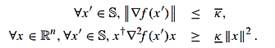 Let • be a norm on Rn and suppose that S ? Rn is convex and bounded. Suppose that f : S ? R is twice...-1