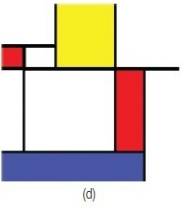 Write a program to draw a visual work in the visual style of Piet Mondrian’s famous rectangular...