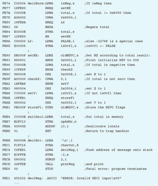 The program in Exercise 4 runs with an input of 37. For Figure 8.14, the DECI trap handler, state...-4