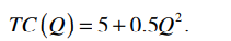 The inverse demand equation for the product sold by a monopolist is The monopolist’s total cost...-2