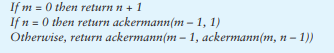 Ackermann’s Function is a recursive mathematical algorithm that can be used to test how well a...