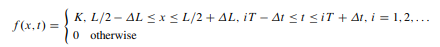 Suppose we have a long tube, modeled as the interval Œ0; L, filled with water. We inject droplets of...