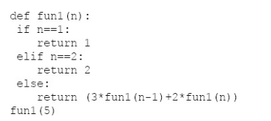 What will be the output of the following? (a) 5 (b) 27 (c) Maximum iteration depth reached (d) None...