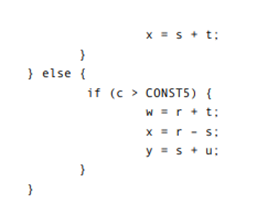 Determine the longest path through each code fragment, assuming that all statements can be executed...-2