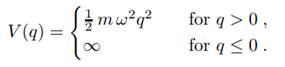 A particle moves in the potential 1. Verify (without explicit calculation!) that the exact...-1