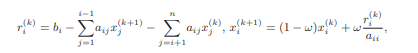 For the solution of the linear system Ax = b with A ? R n ×n , consider the relaxation method: given...