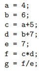 Consider the following program statements. For each statement , specify the and sets used to define...-1