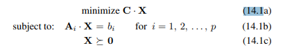 Prove that the minimization problem in Eq. (14.1) is a CP problem.