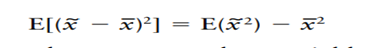 Prove that the variance is equal to the expected value of the square of the random variable minus...