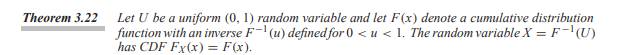 For random variable W of Example 4.10, we can generate random samples in two different ways: 1....-2