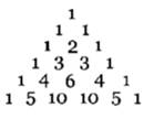 Pascal’s triangle is an arrangement of numbers such that each row is equivalent to the coefficients...