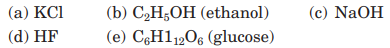 Considering polarities, electronegativities, and similar concepts learned in Chapter 4, classify...