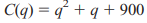 MANUFACTURING COST At a certain factory, the total cost of manufacturing q units during the daily...-1