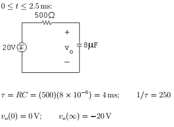 There is no energy stored in the capacitor in the circuit in Fig. P7.77 when switch 1 closes at t =...-3