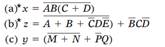 For each of the following expressions, construct the corresponding logic circuit, using AND and OR...-1